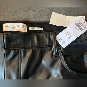 BRAND NEW Abercrombie vegan leather pants